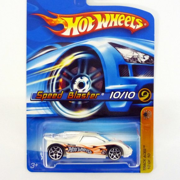 Hot Wheels Speed Blaster #070 Track Aces 10 of 10 White Die-Cast Car 2006 - Picture 1 of 1